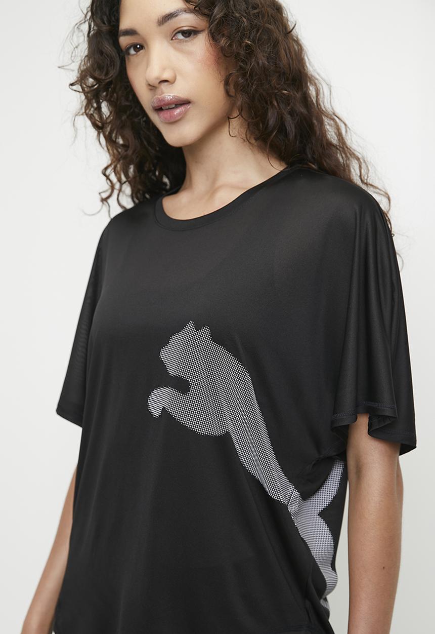 PUMA - Train All Day Big Cat Tee - Puma Black-White Cat