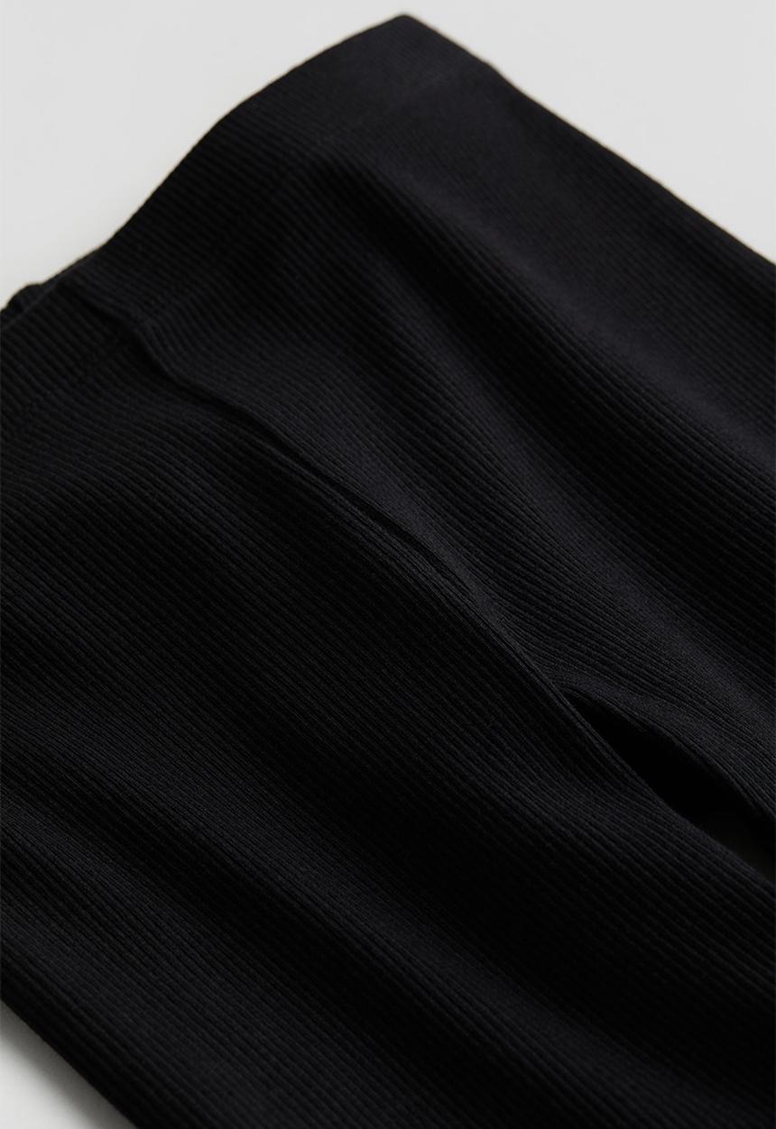 H&M - Ribbed cycling shorts - black