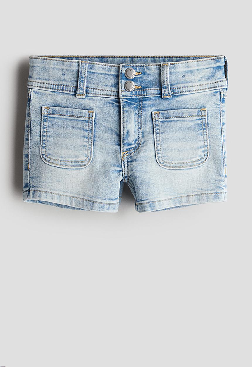 H&M - Denim shorts - light denim blue