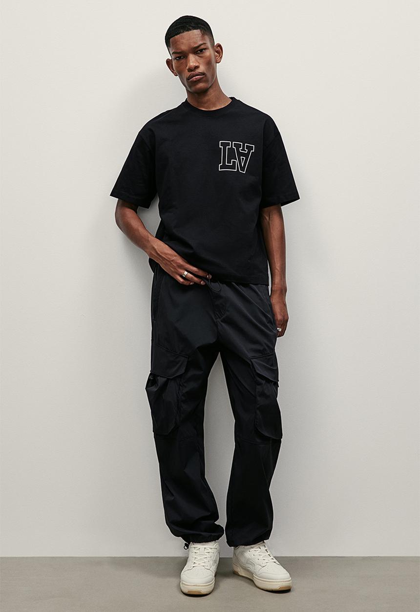 H&M - Loose fit printed t-shirt - black