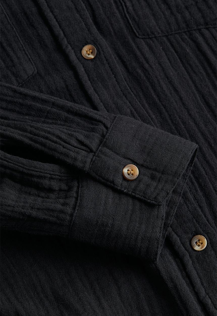 H&M - Cotton shirt - black