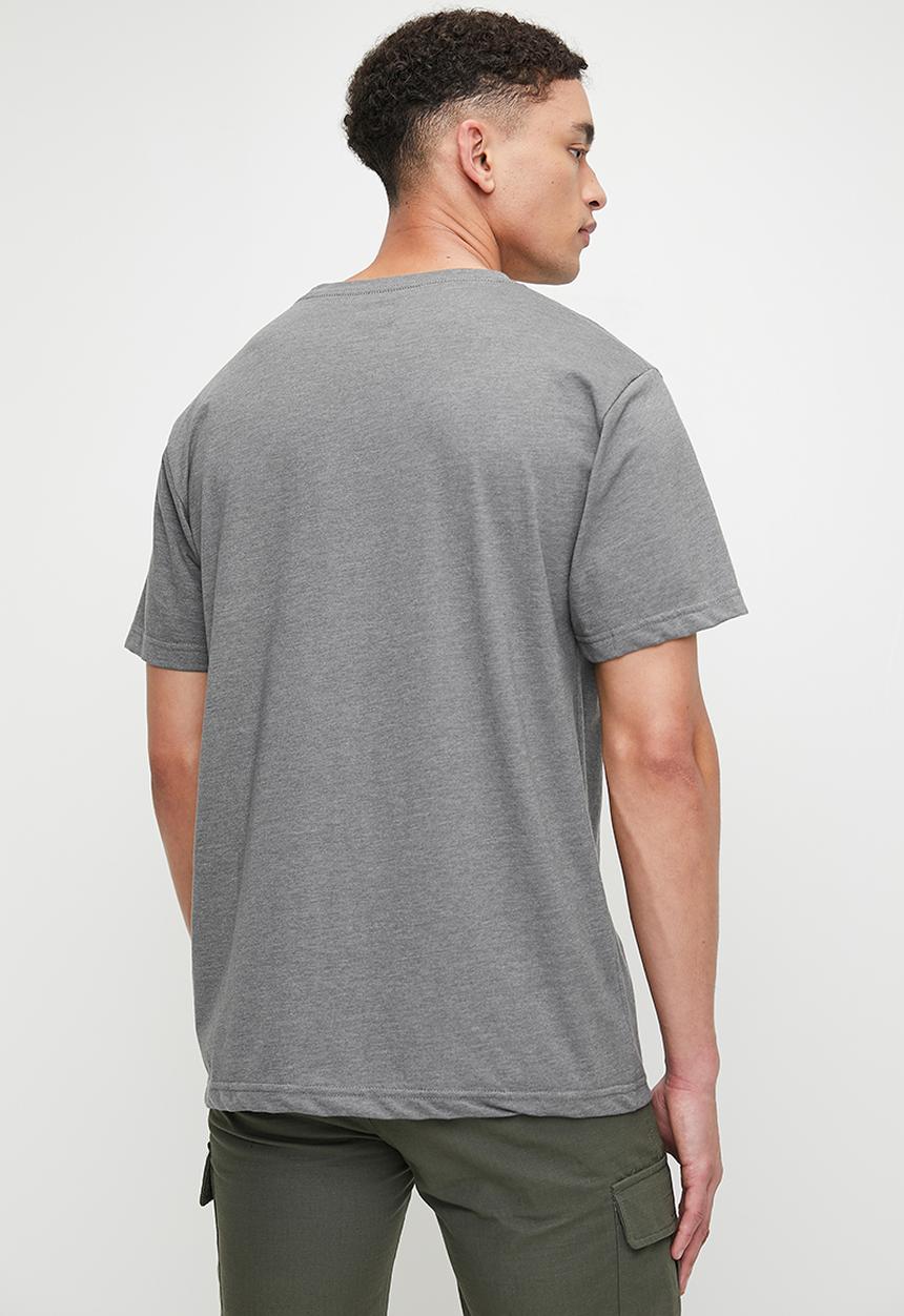 DC - Blue print ss tee - grey heather