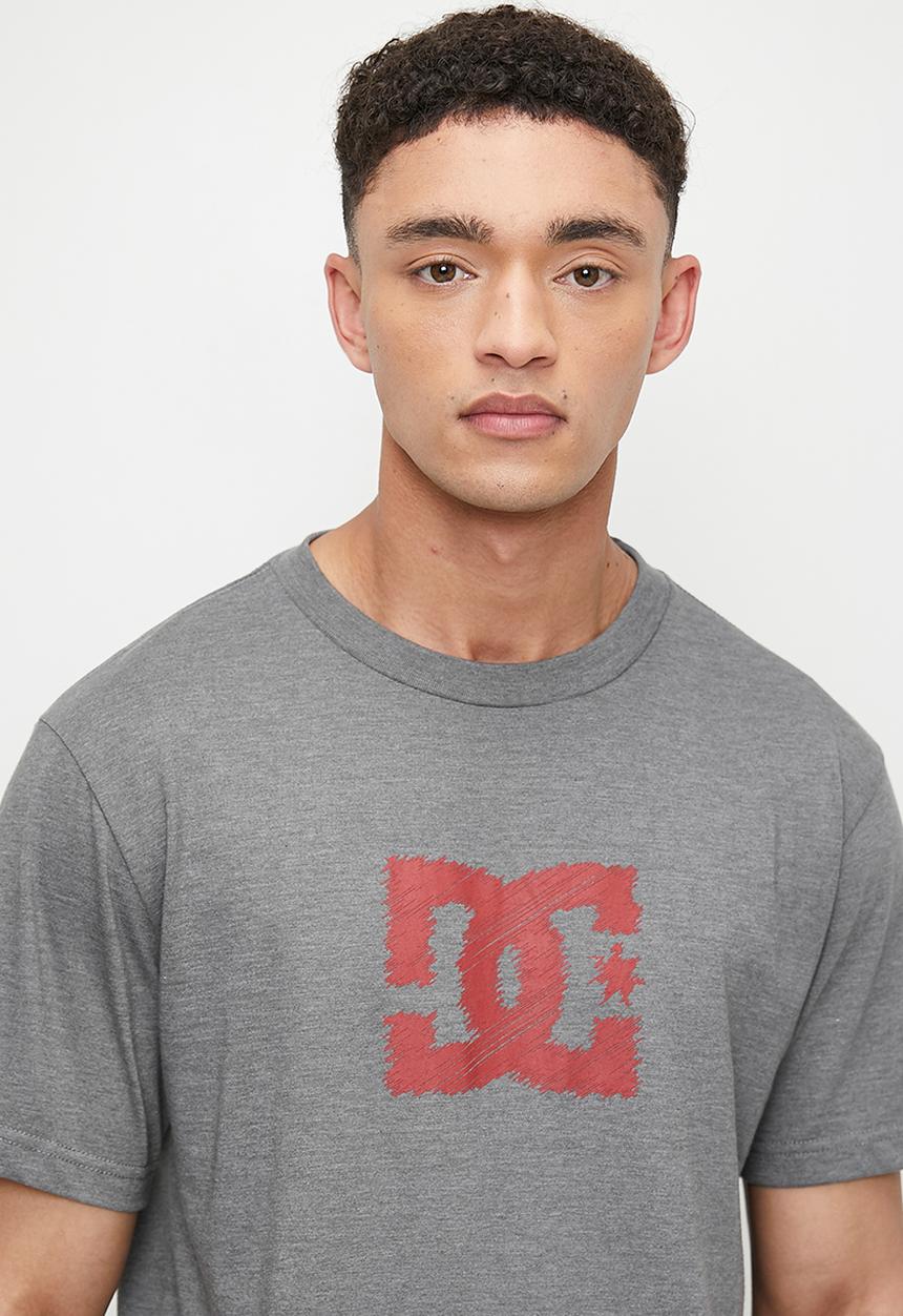 DC - Blue print ss tee - grey heather