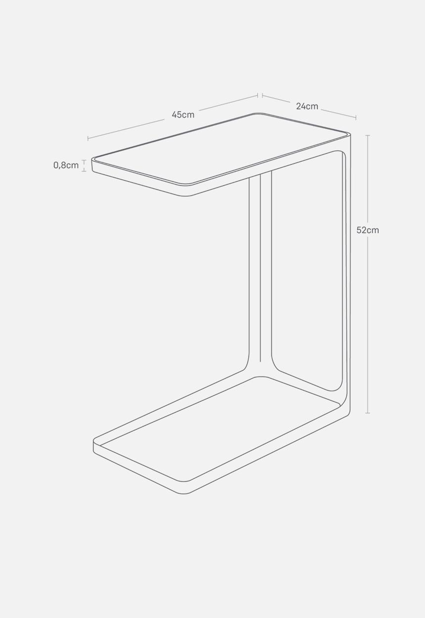 Yamazaki - Frame side table - white