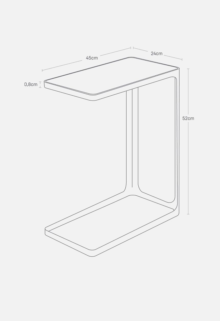 Yamazaki - Frame side table - black