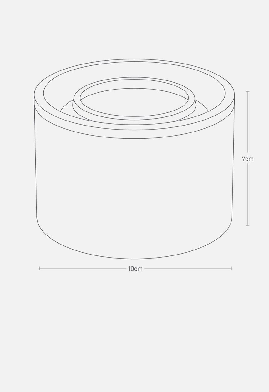 Yamazaki - Small ceramic canister - white