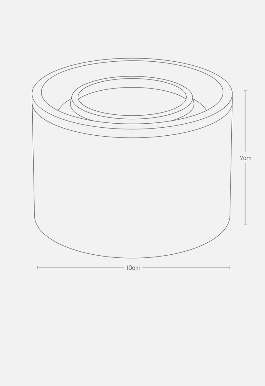Yamazaki - Small ceramic canister - black