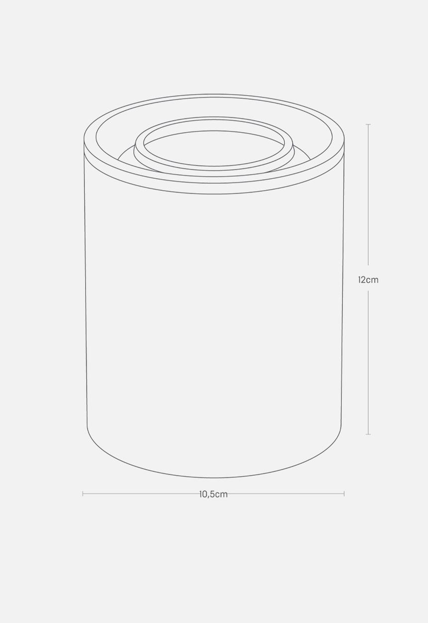 Yamazaki - large ceramic canister - black