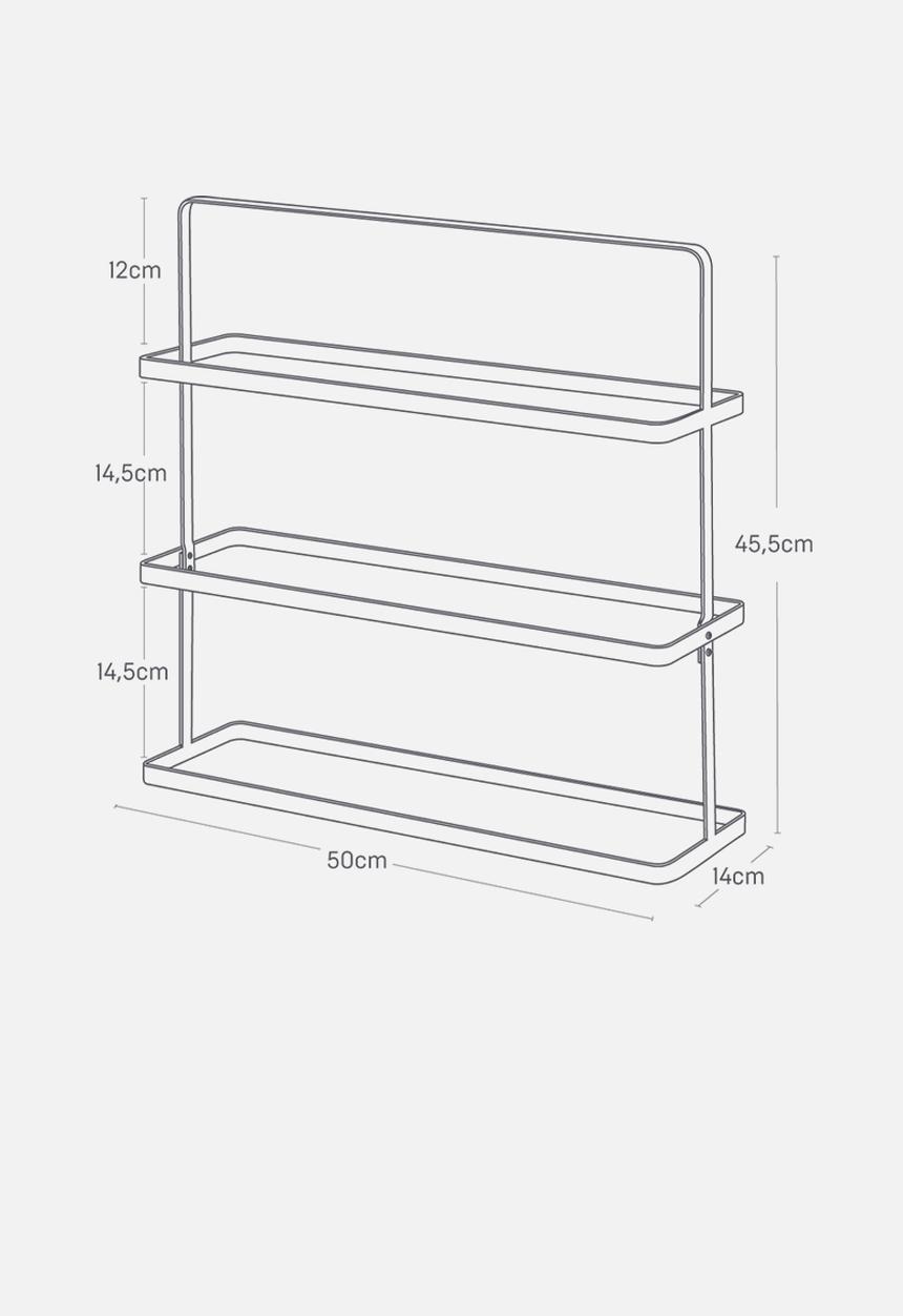 Yamazaki - Tower shoe rack wide - white