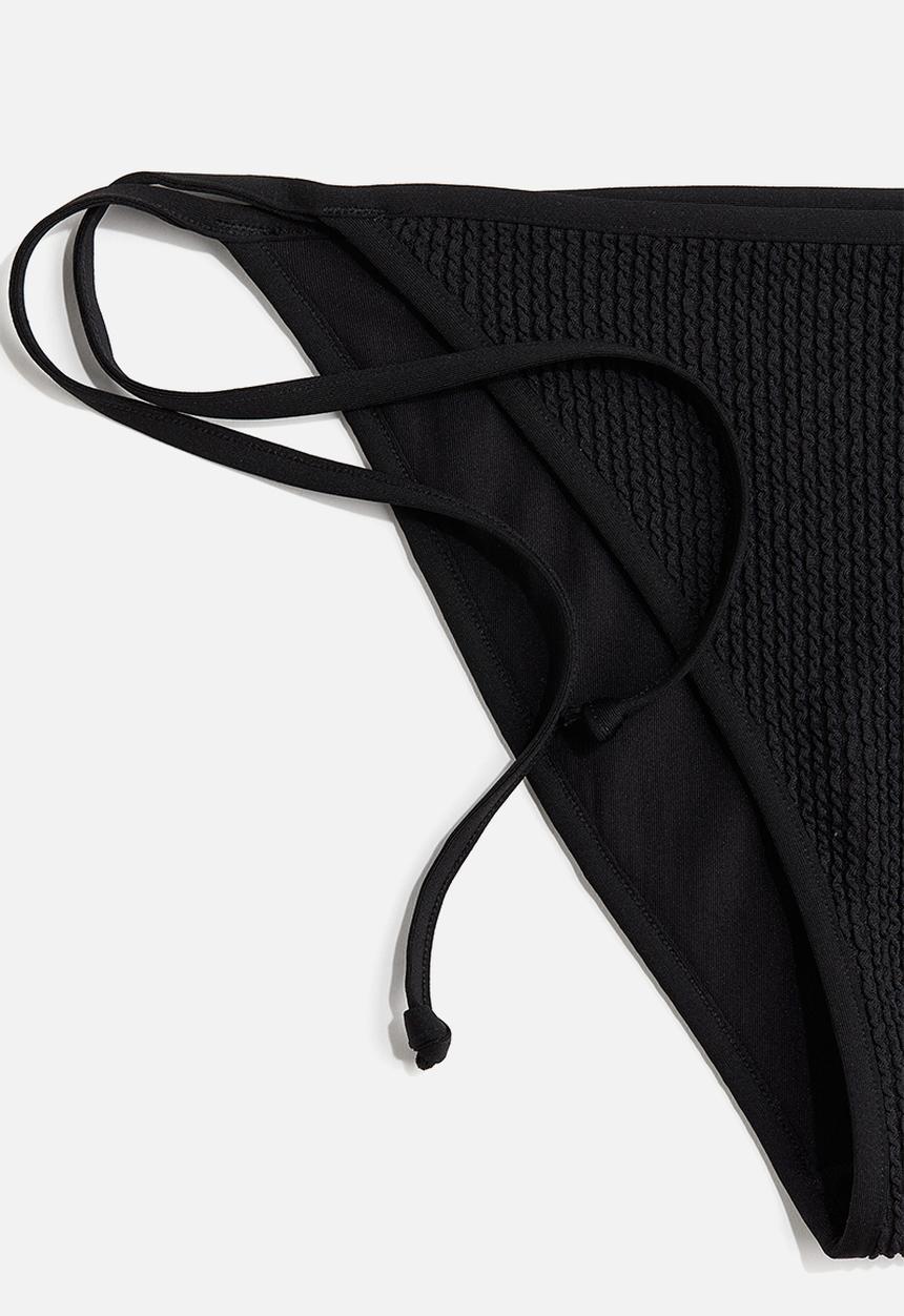 H&M - Tie tanga bikini bottoms - black