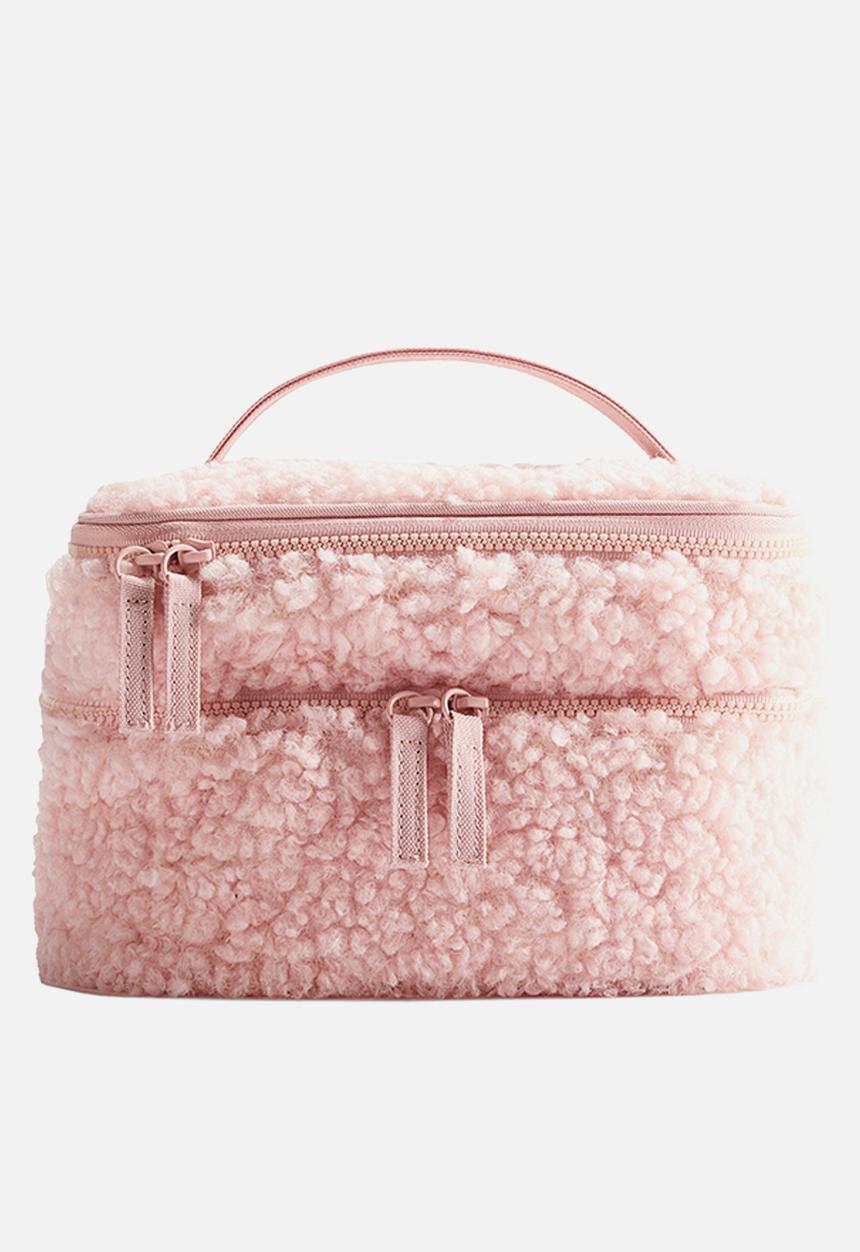 H&M - Two-tiered teddy wash bag - pink