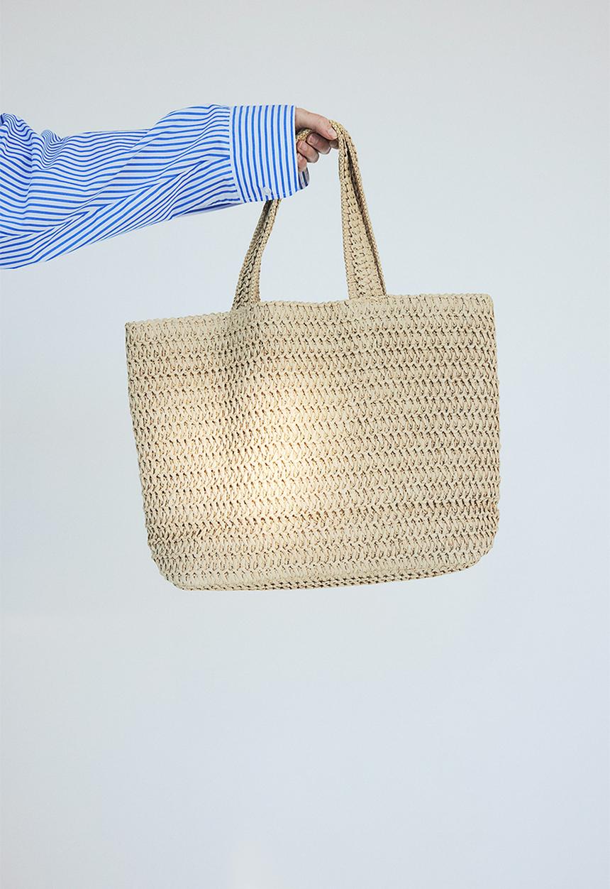 H&M - Straw shopper - beige