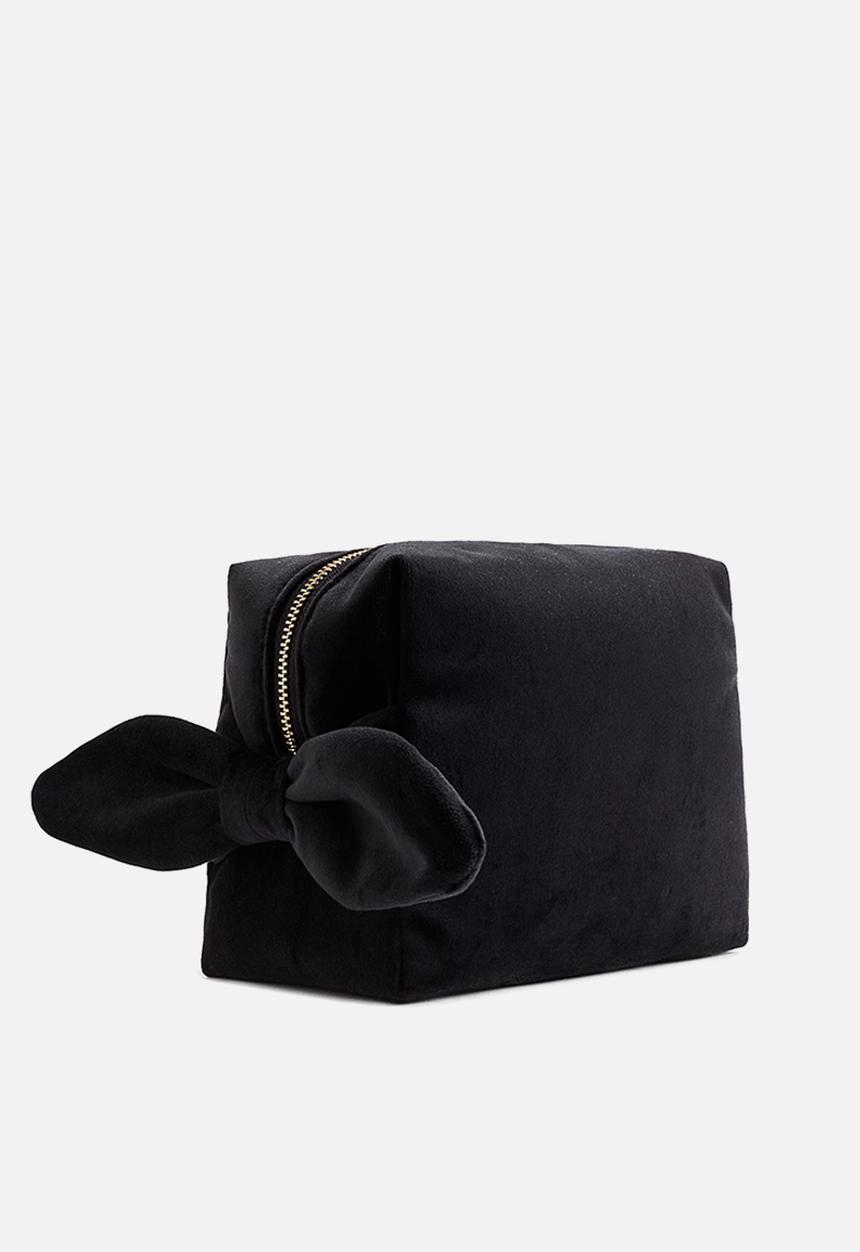H&M - Bow-detail make-up bag - black