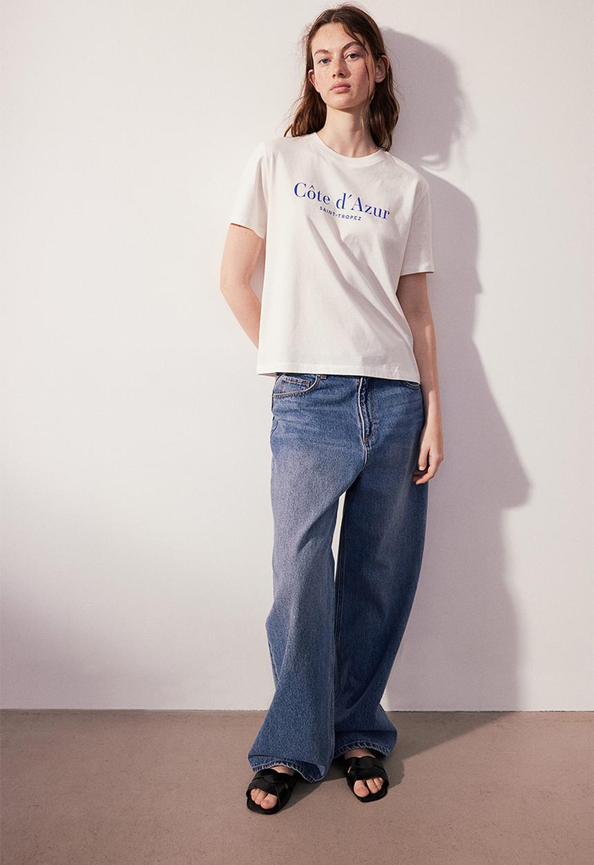 H&M - Cotton T-shirt - white
