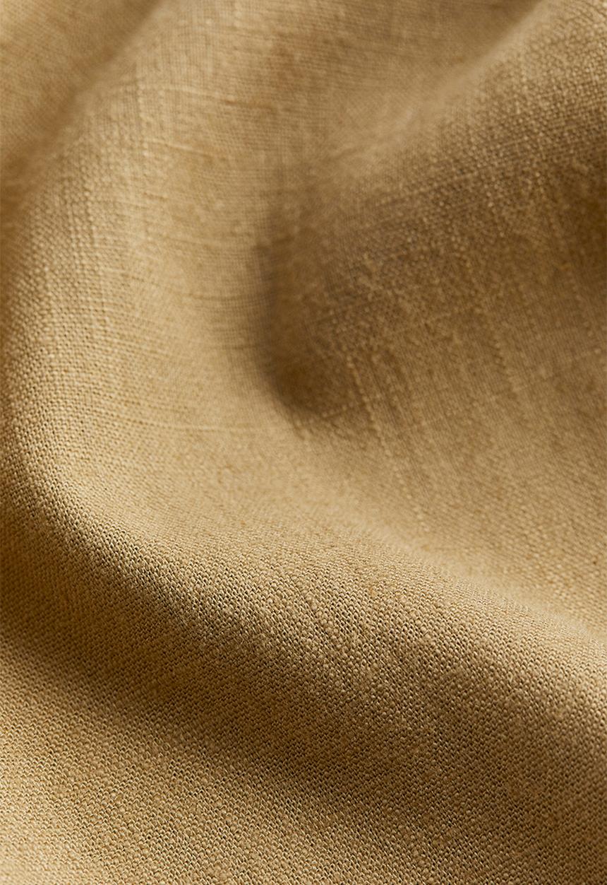 H&M - Linen-blend pull-on trousers - dark beige 