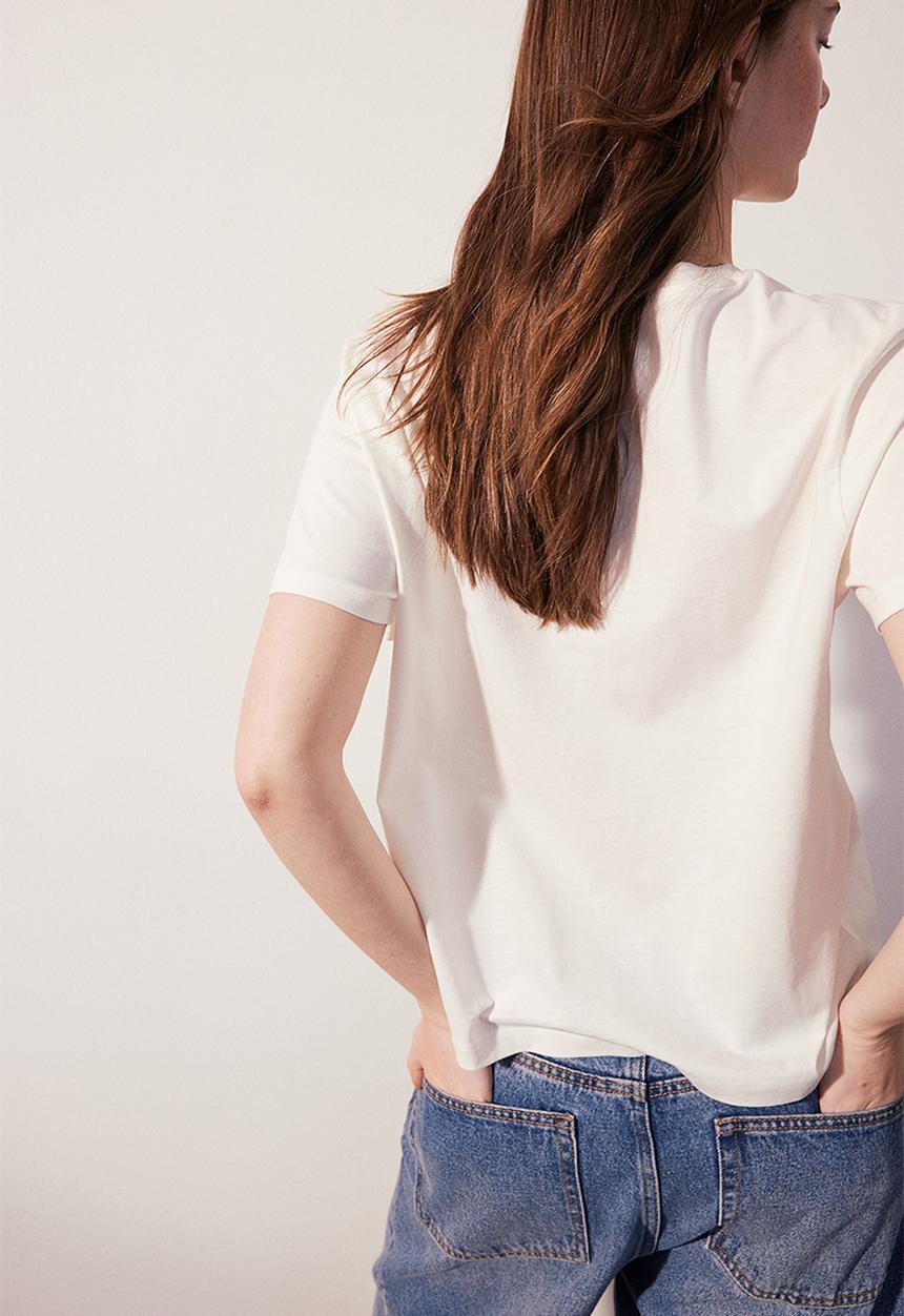 H&M - Cotton T-shirt - white