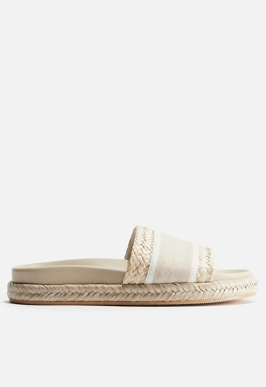 H&M - Espadrille slides - light beige