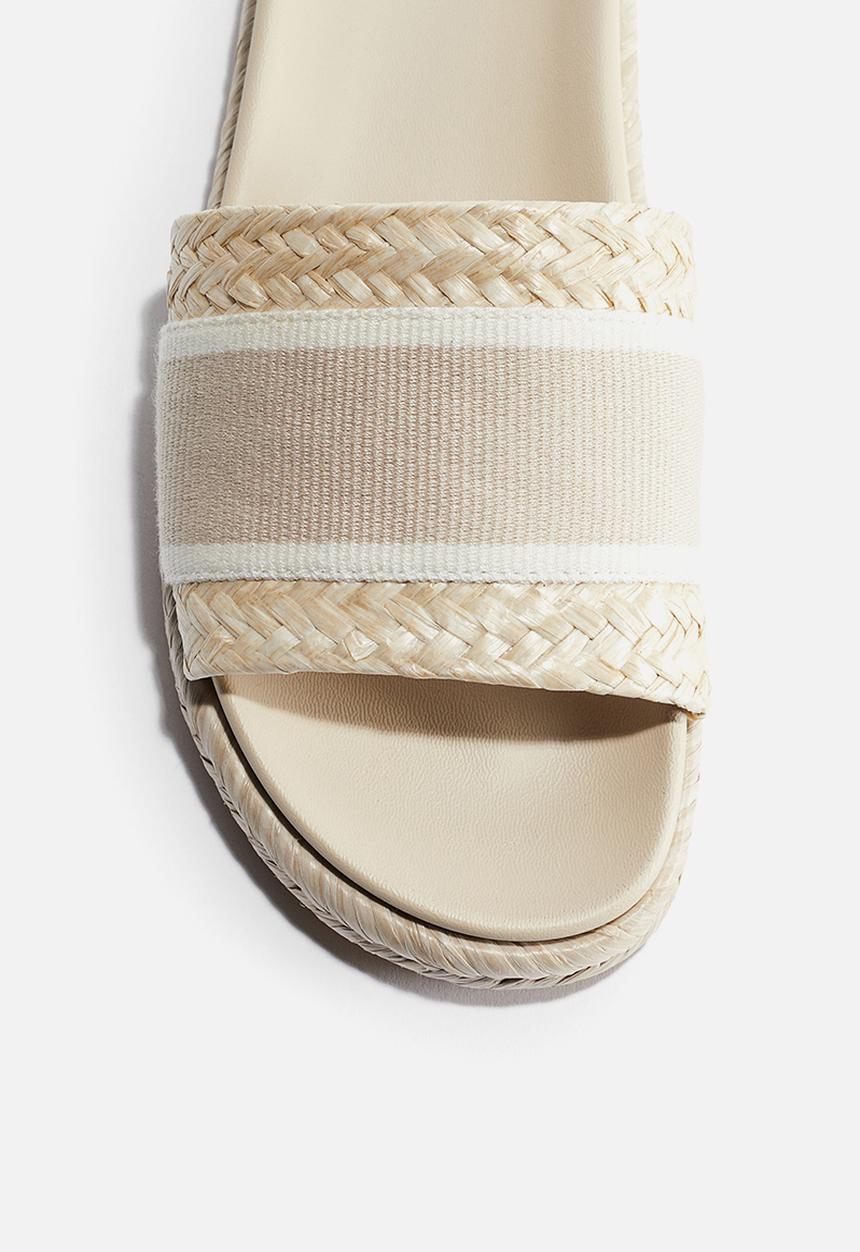 H&M - Espadrille slides - light beige