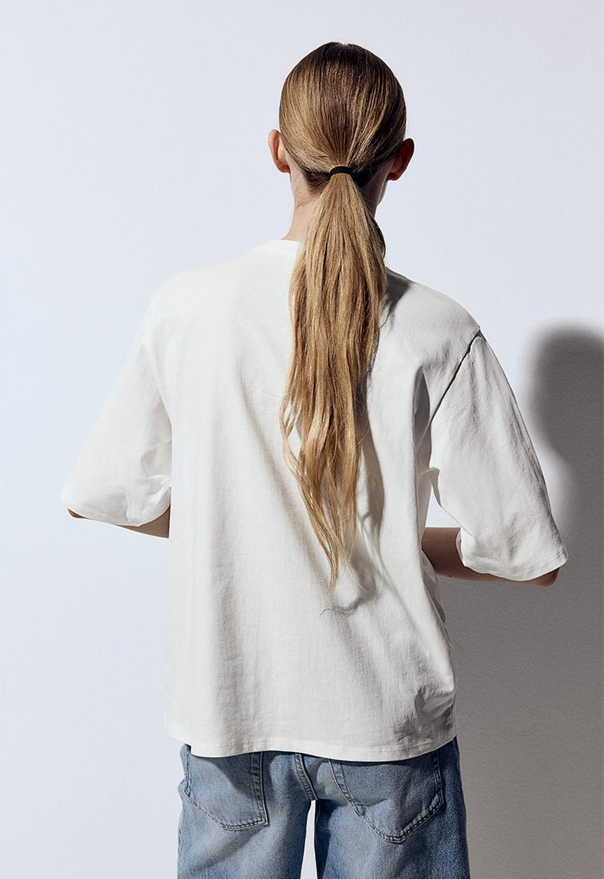 H&M - Oversized T-shirt - white