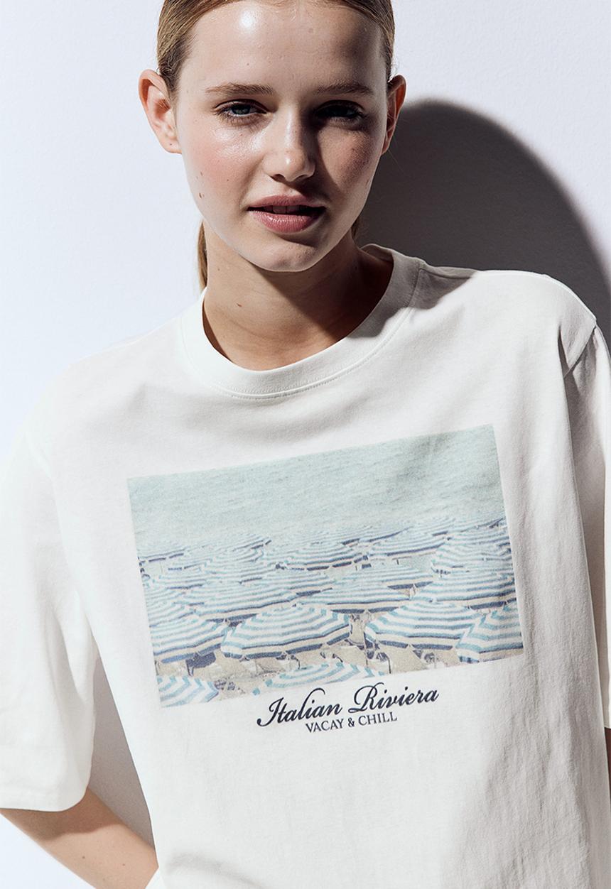 H&M - Oversized T-shirt - white