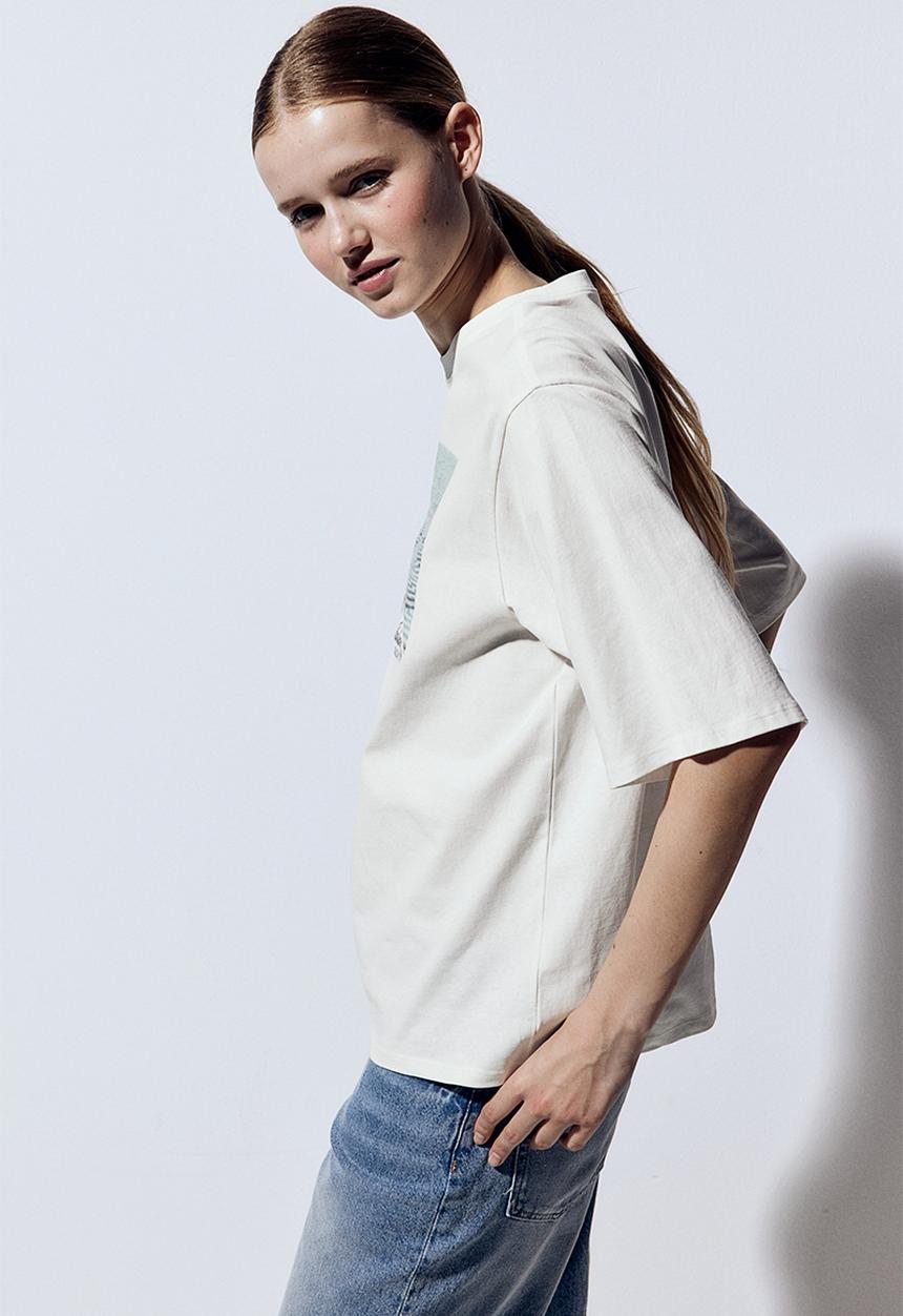 H&M - Oversized T-shirt - white