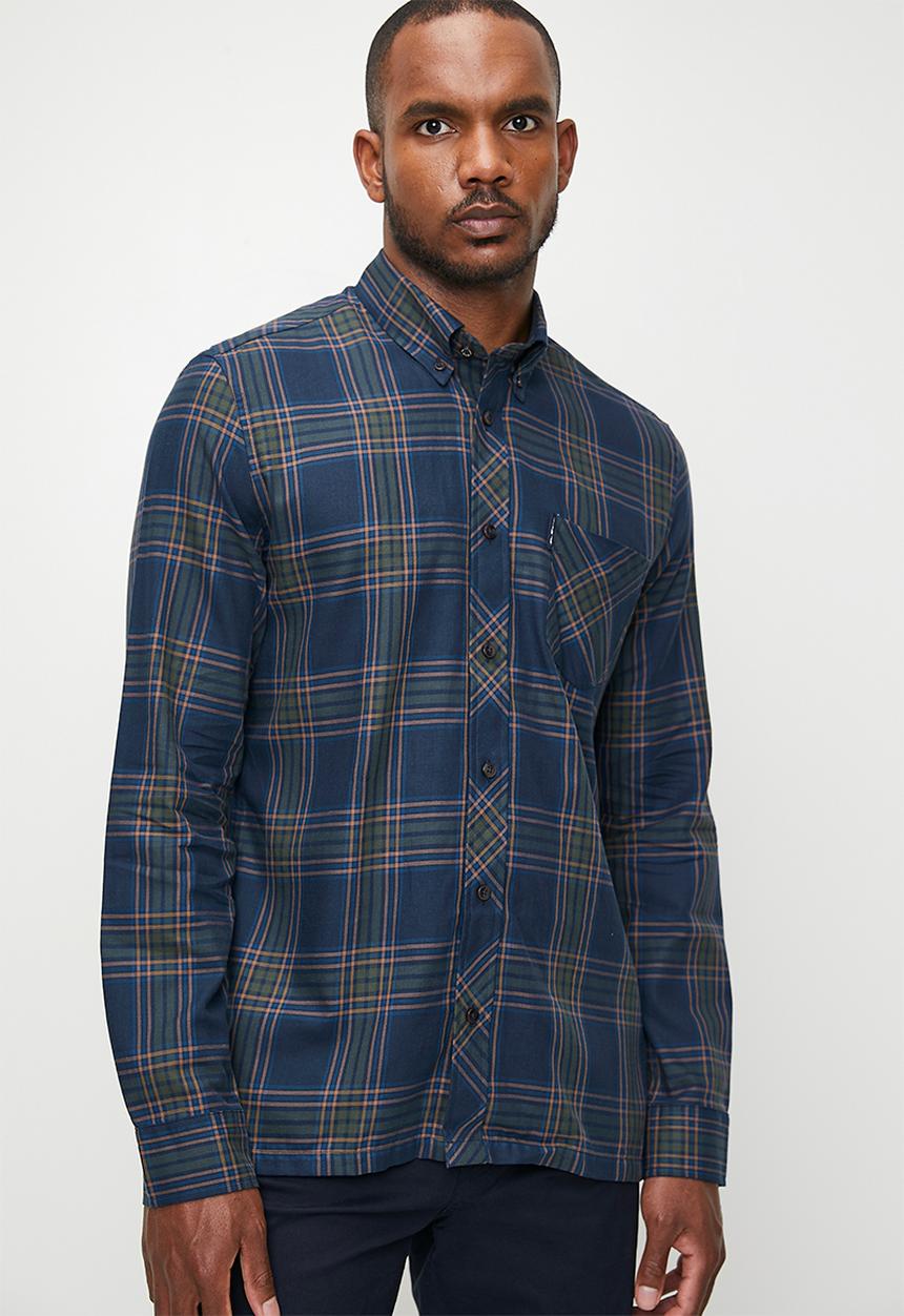 Ben Sherman - Grid Check L/S - Dark Navy