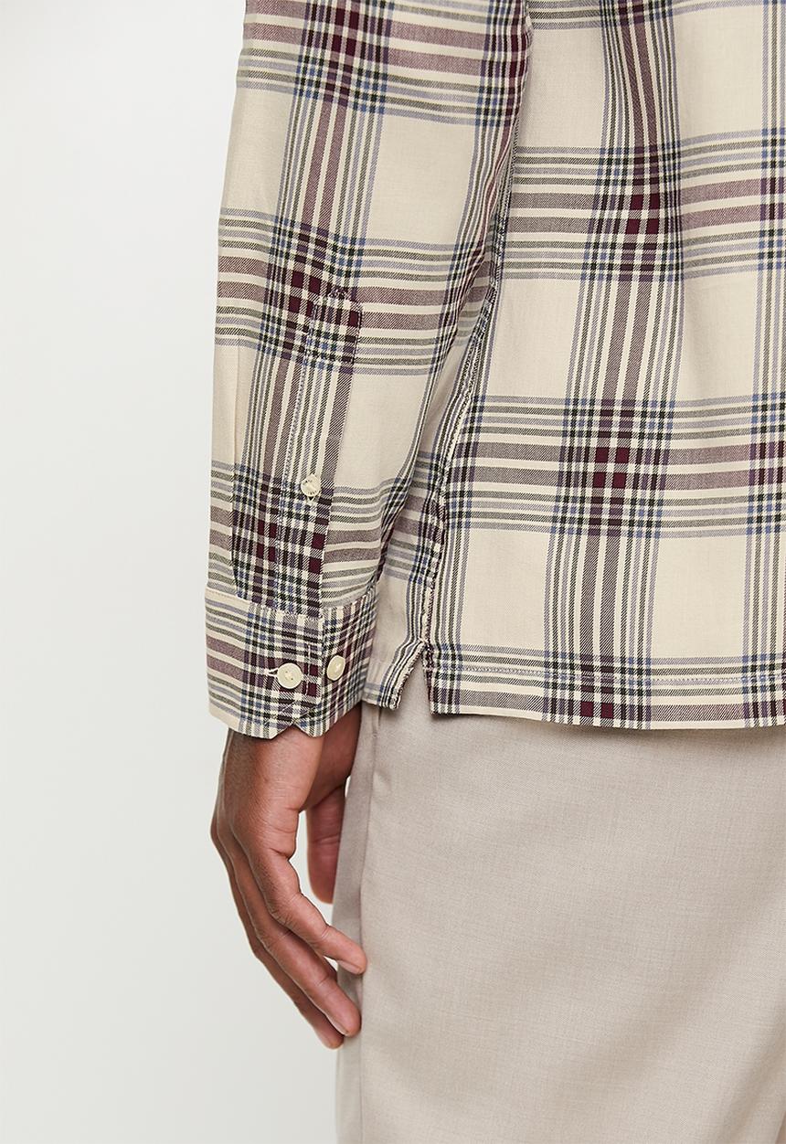 Ben Sherman - Grid Check L/S - Fog