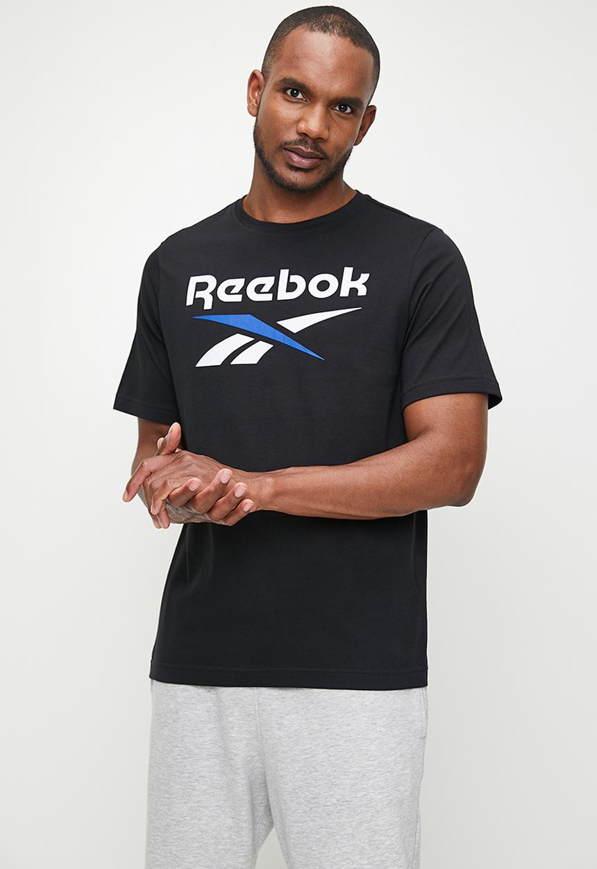 Reebok - Reebok identity big logo tee - black/boundless blue
