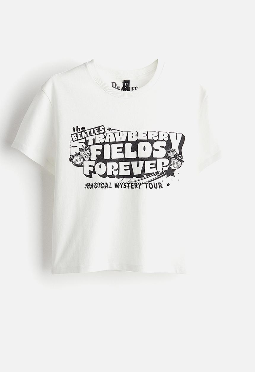 H&M - Printed t-shirt - white the beatles 