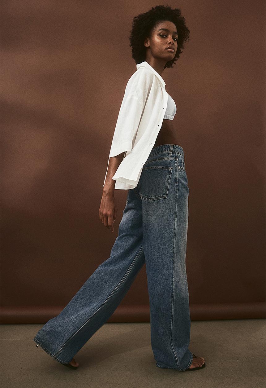 H&M - Linen shirt - white