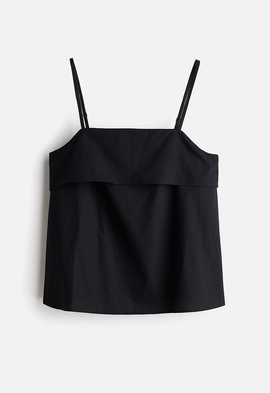 H&M - A-line strappy top - black