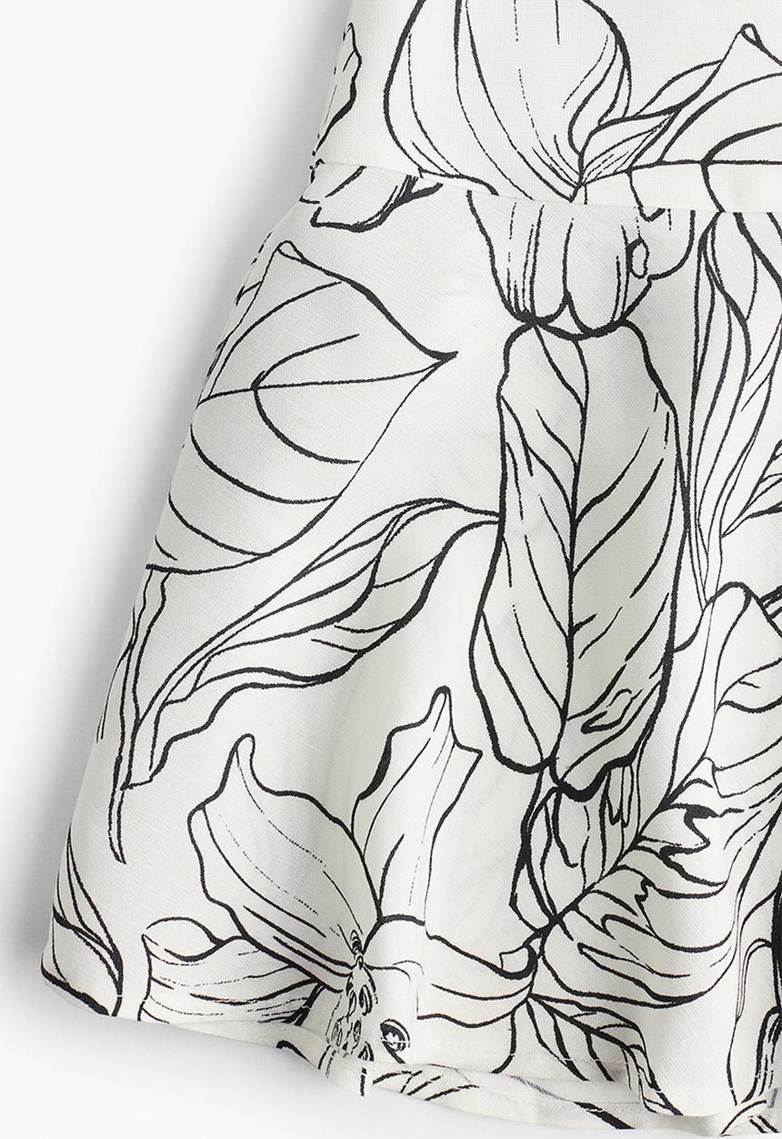 H&M - Flared mini skirt - white