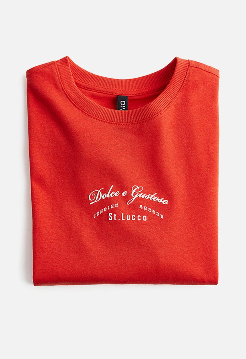 H&M - Printed T-shirt - orange dolce