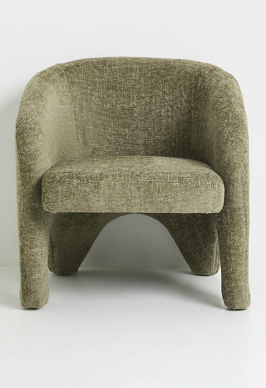 Sixth Floor - Linto chenille chair - Forest