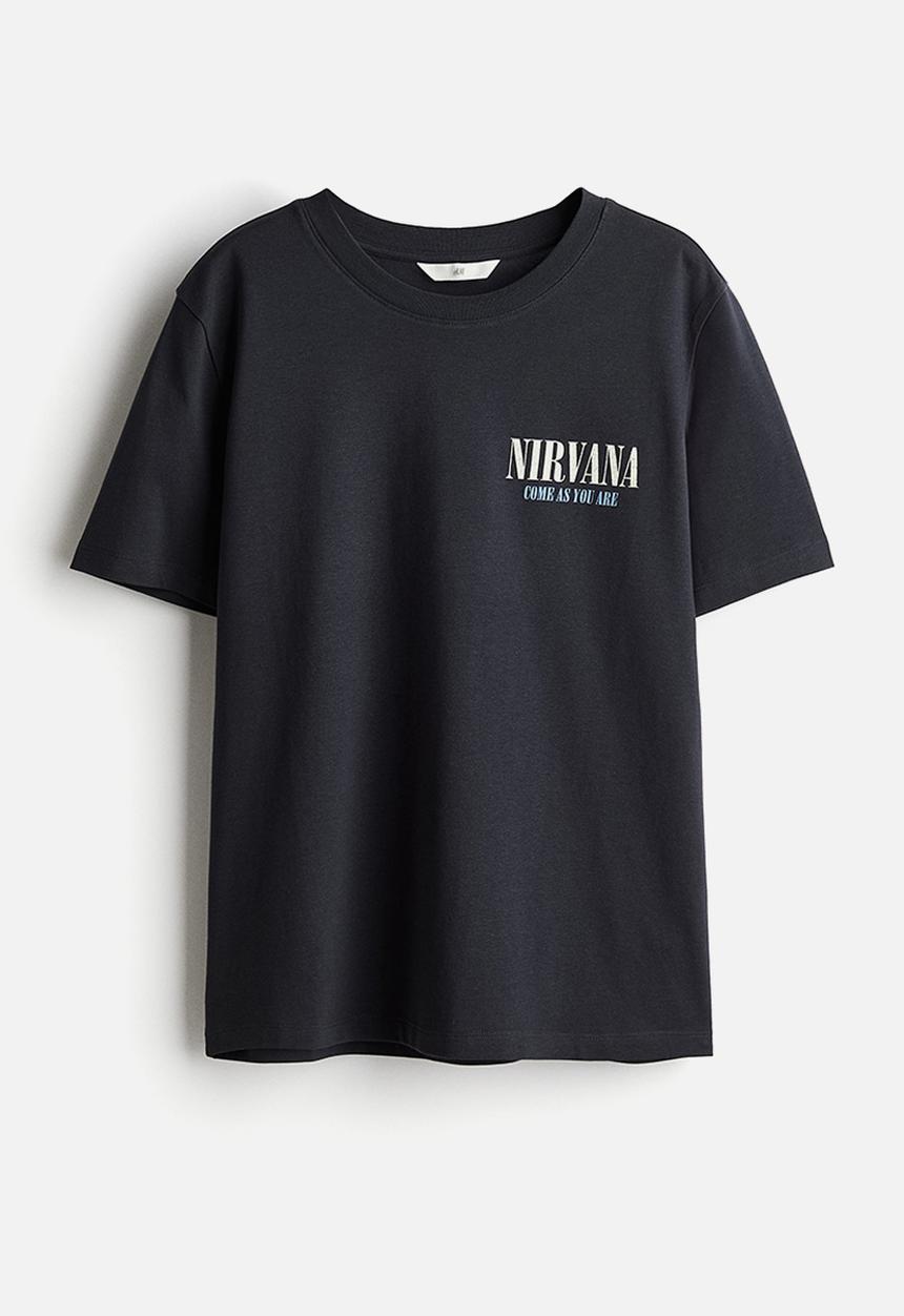 H&M - T-shirt with a motif - grey multi