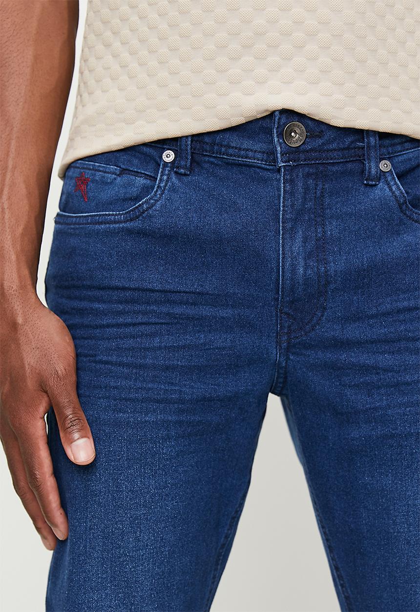 SOVIET - Dalton 9 Slim Leg Denim - Mid Indigo