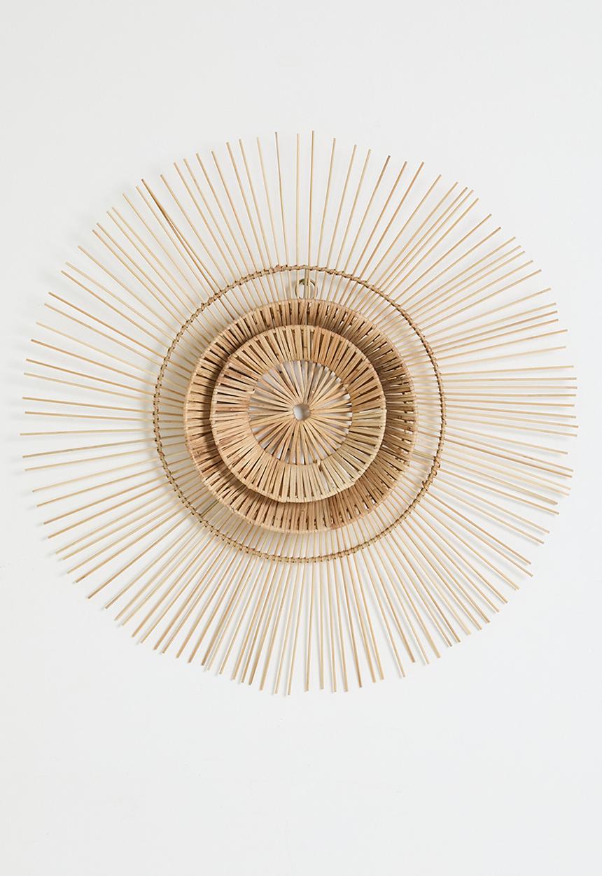 Sixth Floor - Rattan Spherical Wall art - Natural