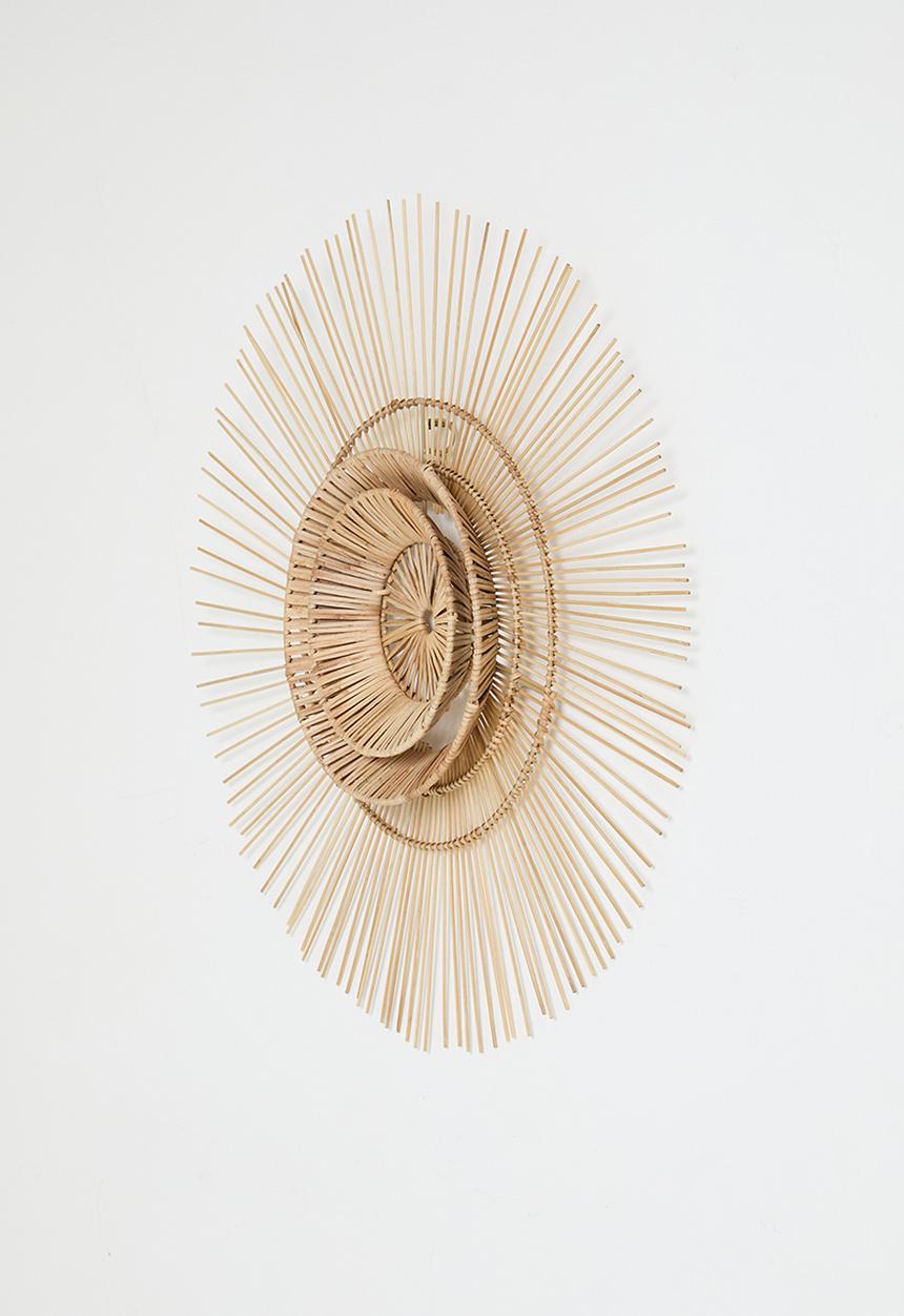 Sixth Floor - Rattan Spherical Wall art - Natural