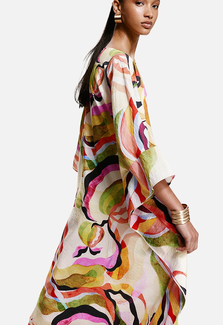 H&M - Kaftan dress - cream paterned