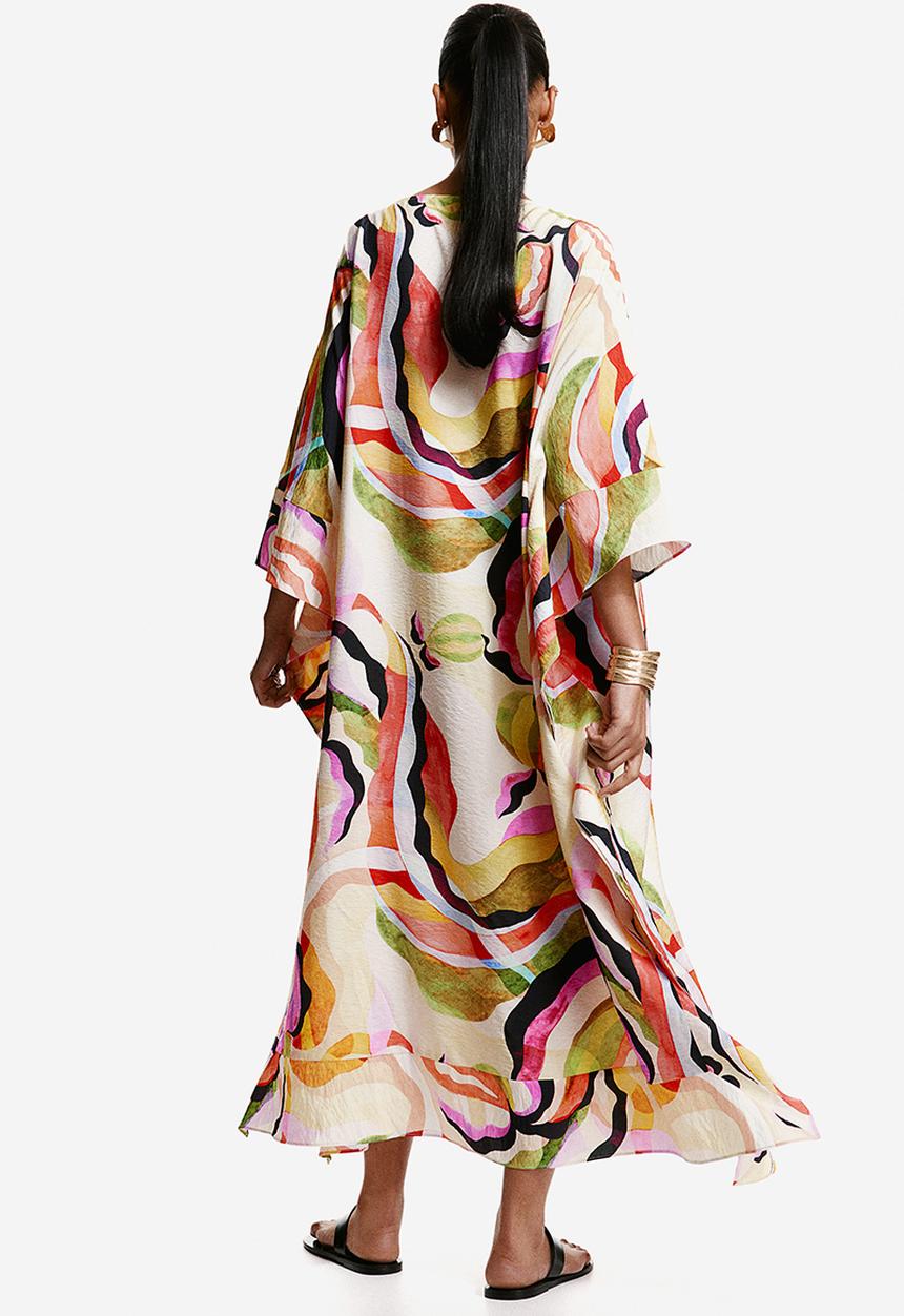 H&M - Kaftan dress - cream paterned