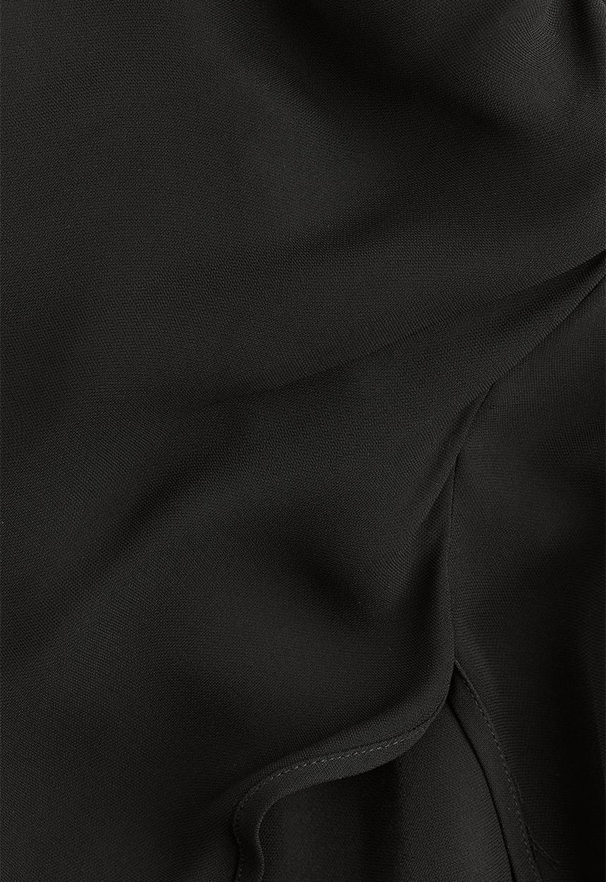 H&M - H&M Studio: Draped-panel sleeveless dress - black