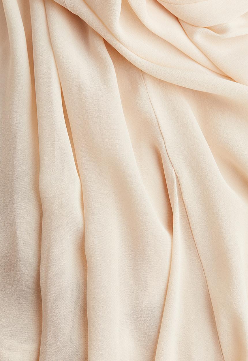 H&M - H&M Studio: Sheer-skirt maxi dress - light beige