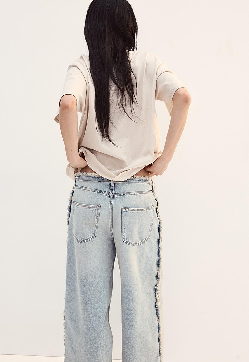 H&M - Oversized printed T-shirt - white,multi