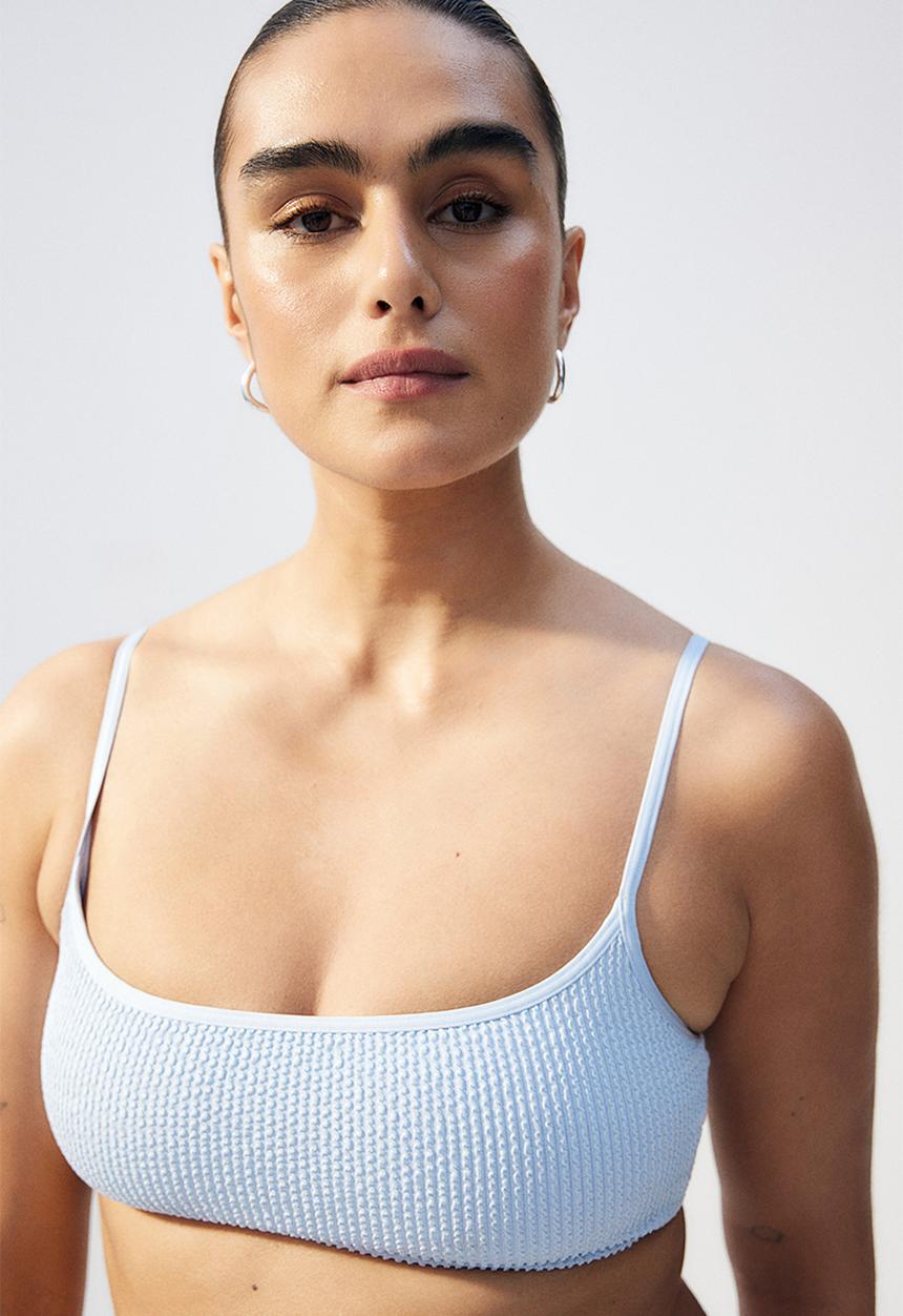 H&M - Padded bikini top - blue