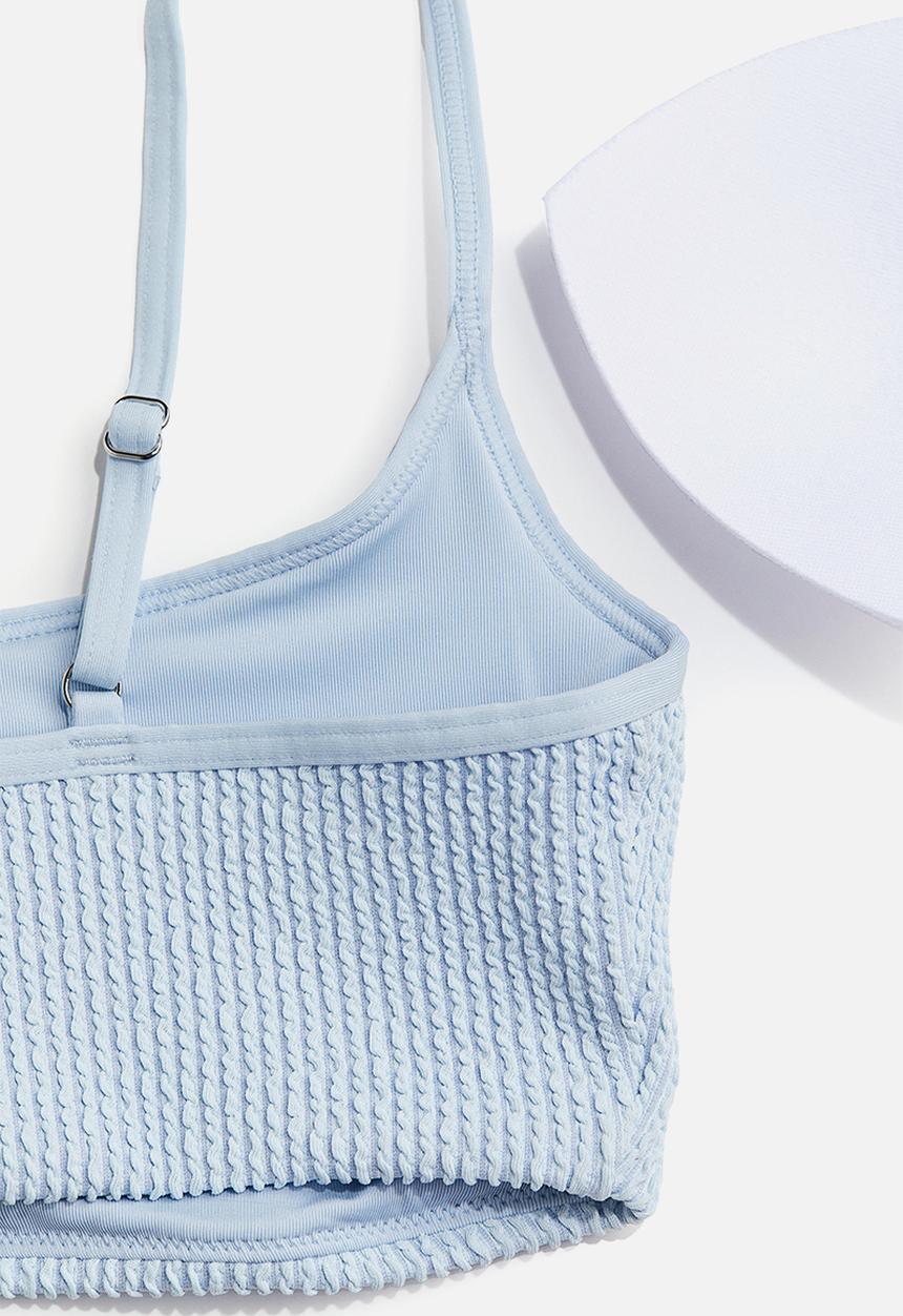 H&M - Padded bikini top - blue