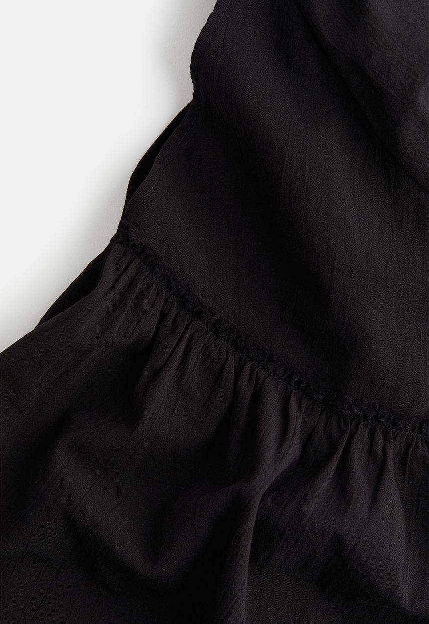 H&M - Crêpe peplum blouse - black