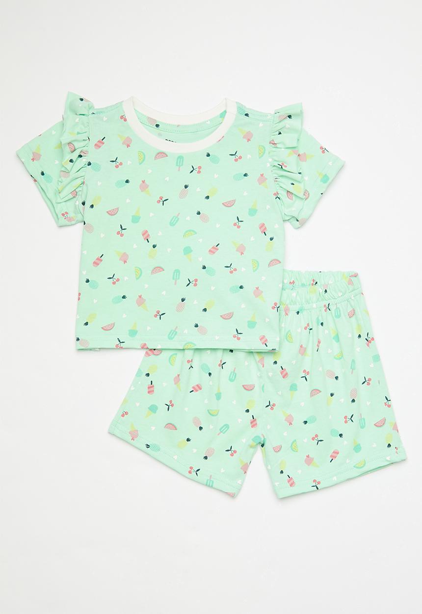 Pop Candy - Pj set - green aop