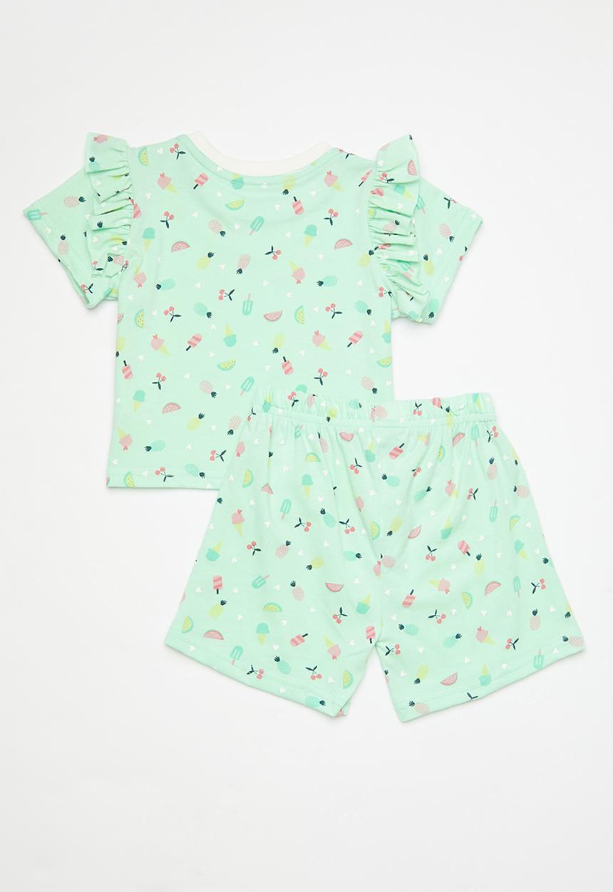 Pop Candy - Pj set - green aop