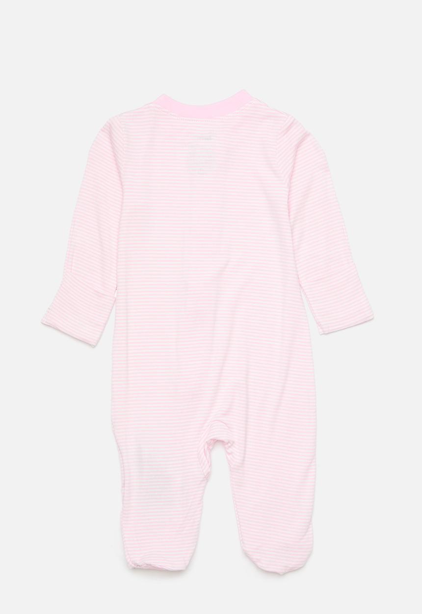 Nike - Nkn striped footed coverall - pink foam