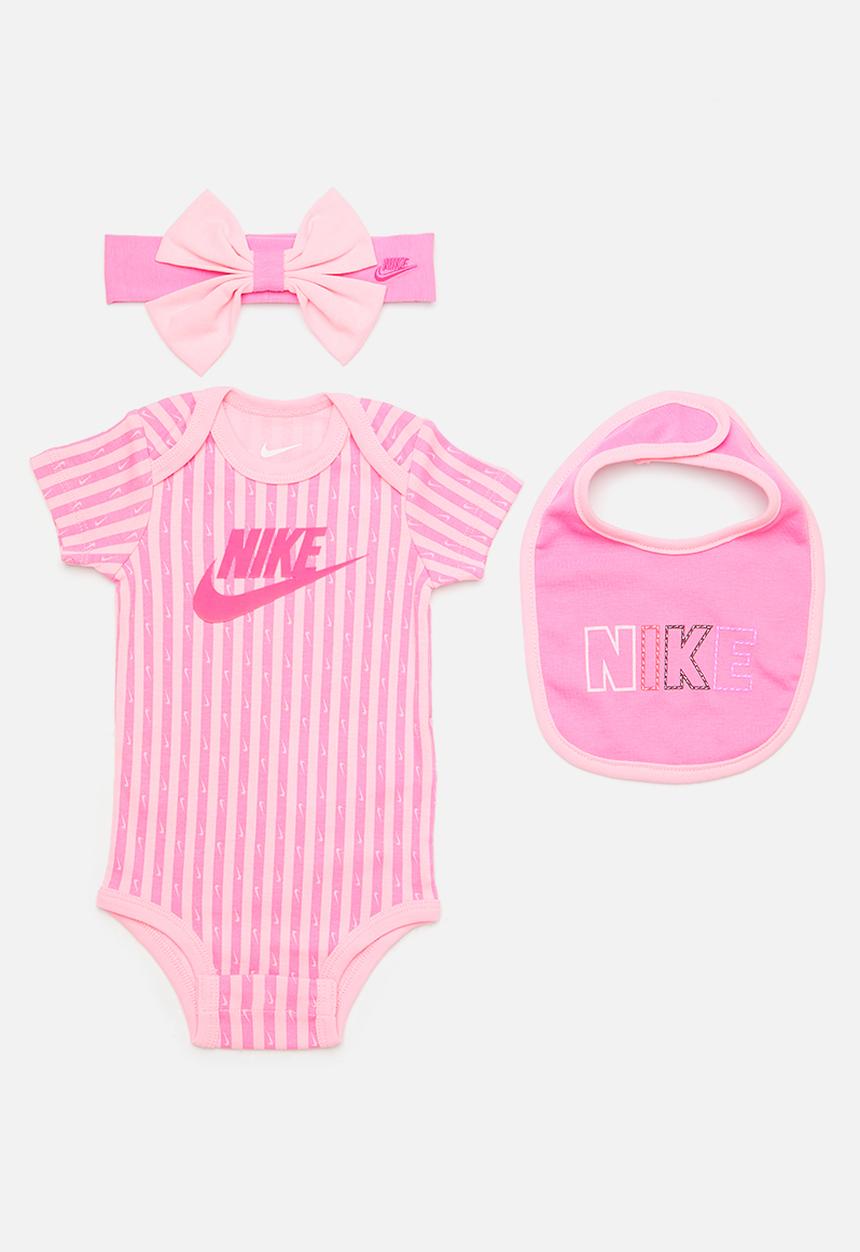 Nike - Nhg 3pc girls bodysuit set - magic flamingo